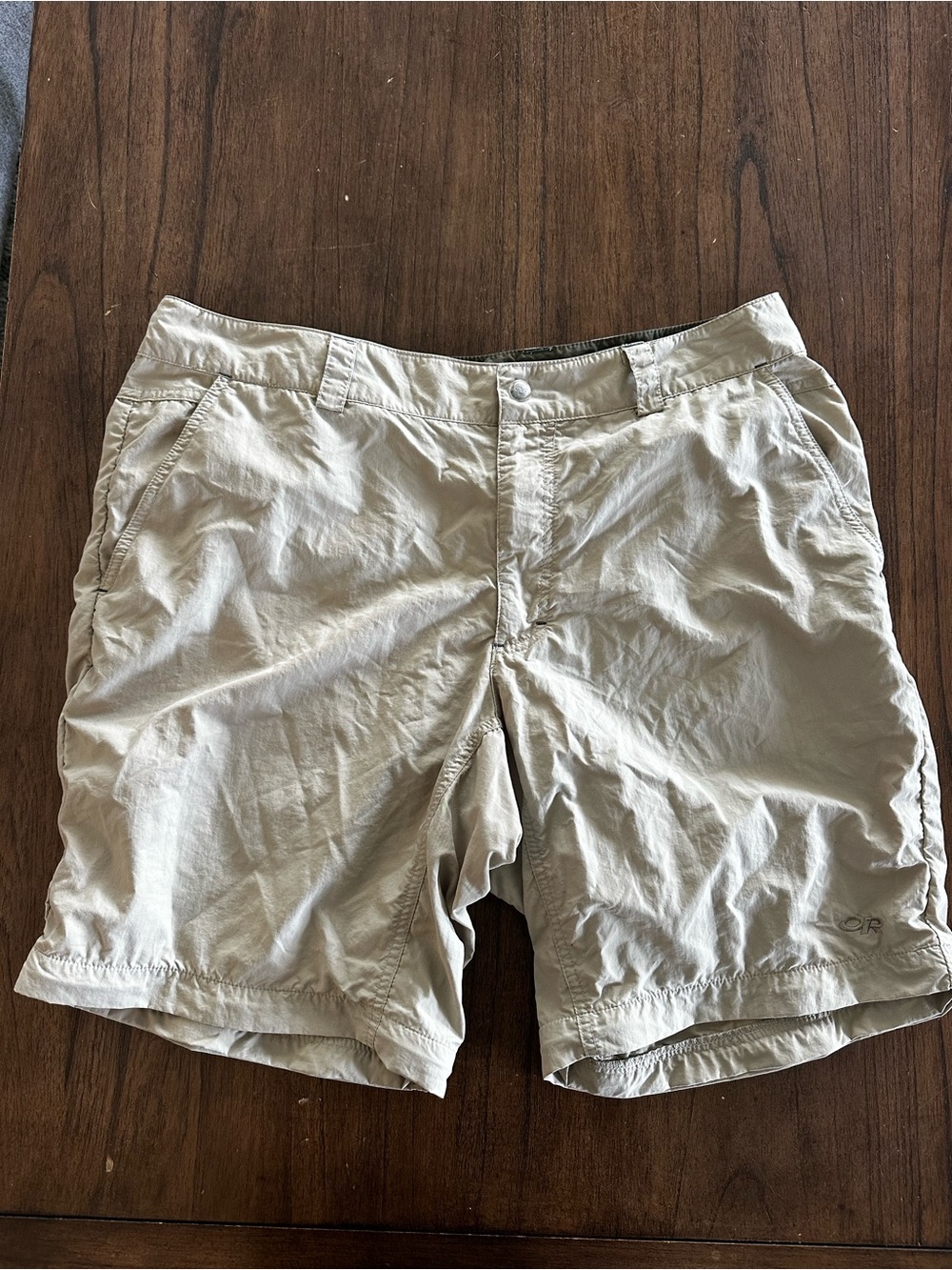 Outdoor Research Shorts Men 36 Beige Hiking Trail Nylon Utility Cargo